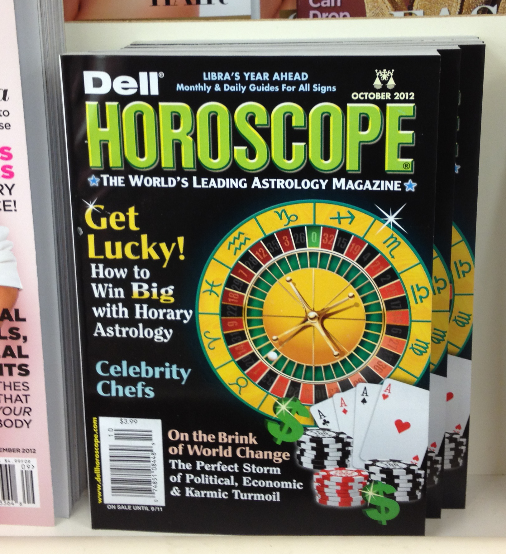 Picture of the Cover of Dell Horoscope Magazine, 10/2012 