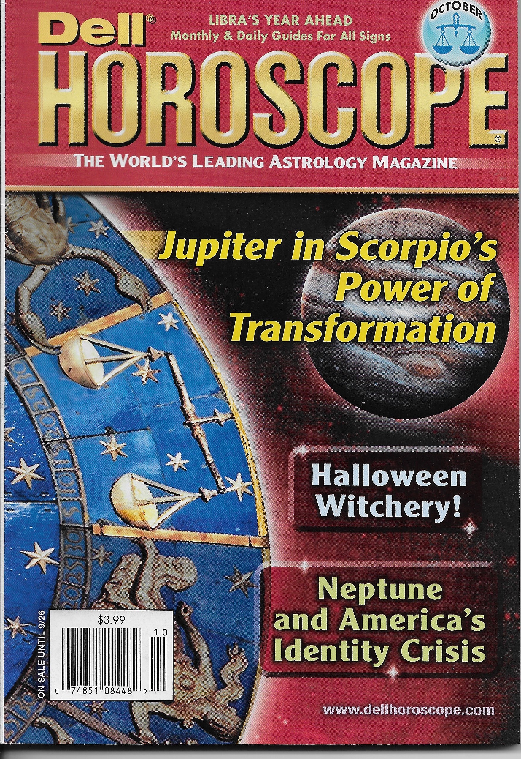 Picture of the Cover of Dell Horoscope Magazine, 10/2012 